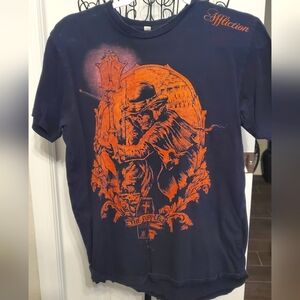 Men's Affliction Tshirt Medium Black
